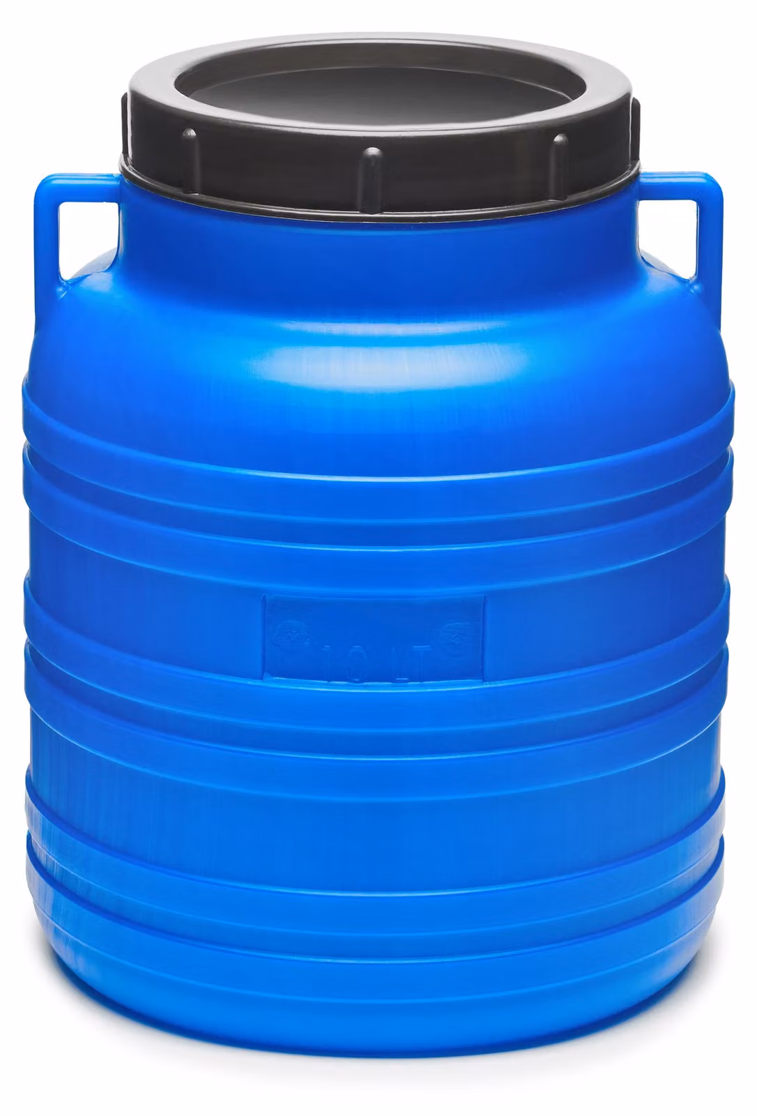 Garronda, fusto in plastica da 10 litri, fusto per alimenti in HDPE, cisterna per l'acqua piovana da giardino GD-0078, blu