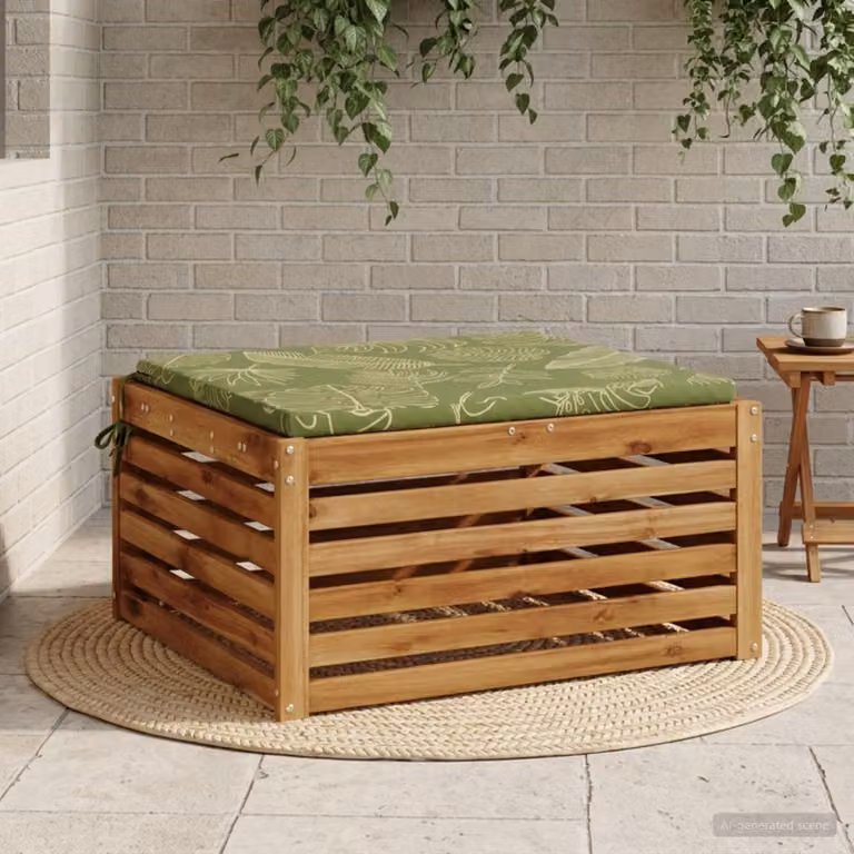 Cuscino per sedia vidaXL SOEST verde in poliestere con rivestimento lavabile e resistente ai raggi UV