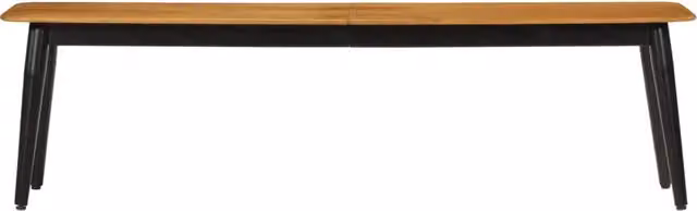 Panca in legno di mango e ferro stile industrial vidaXL, L 160 x P 40 x H 45 cm, marrone e bianco