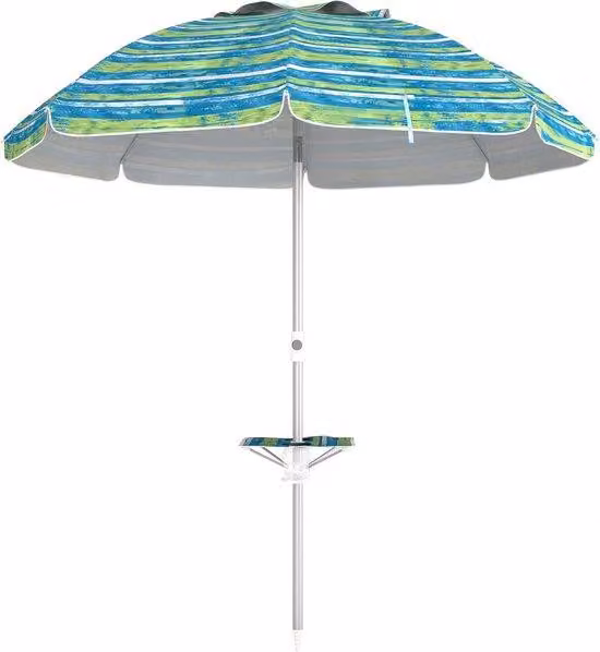 Ombrellone da spiaggia resistente al vento con sistema a vite - Ombrellone da spiaggia con protezione UV - Ombrellone per creare ombra durante le giornate in spiaggia - Ombrellone da spiaggia per le vacanze con sistema a vite - Ombrellone da spiaggia anti
