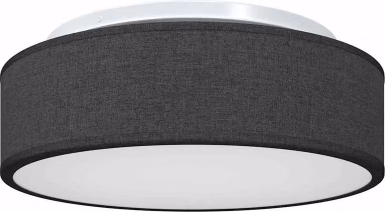 Lampada da soffitto Nero 38 x 38 x 13,5 cm Tessuto