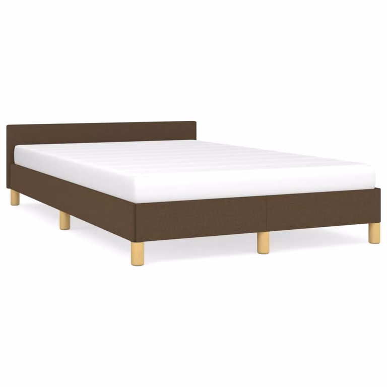 Giroletto senza Materasso Marrone Scuro 120x200 cm Tessuto
