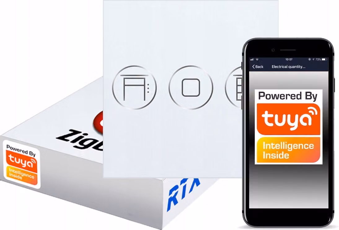 Interruttore per tapparelle Interruttore tattile ZigBee TUYA RTX SH