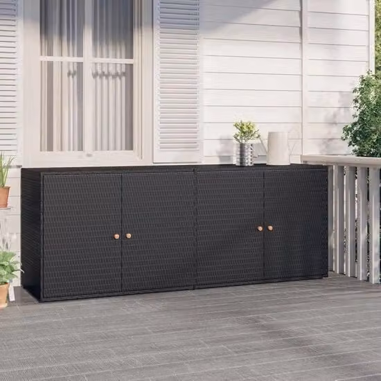 Cassa da Giardino in Legno - Cassa da Giardino in Legno per il Carico - Berge da Giardino in Legno - Casse da Giardino per Esterno - Nero Modello: Dimensioni: Peso: Materiali: Legno Colore: Nero