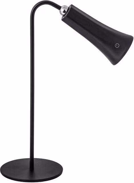 Lampada LED Ricaricabile da Tavolo Alice Nero 12 Pezzi