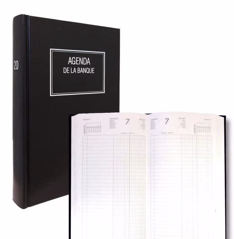 Omgoods - Calendario giornaliero da tavolo - Grande, nero, pianificazione professionale