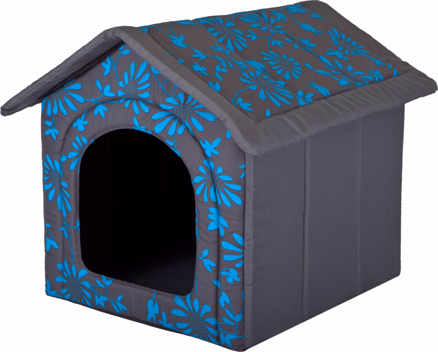 Cuccia per cani, cuccia per cani, cuccia per cani, casa per gatti, cuccia per animali XL - 60x55 cm a fiori blu