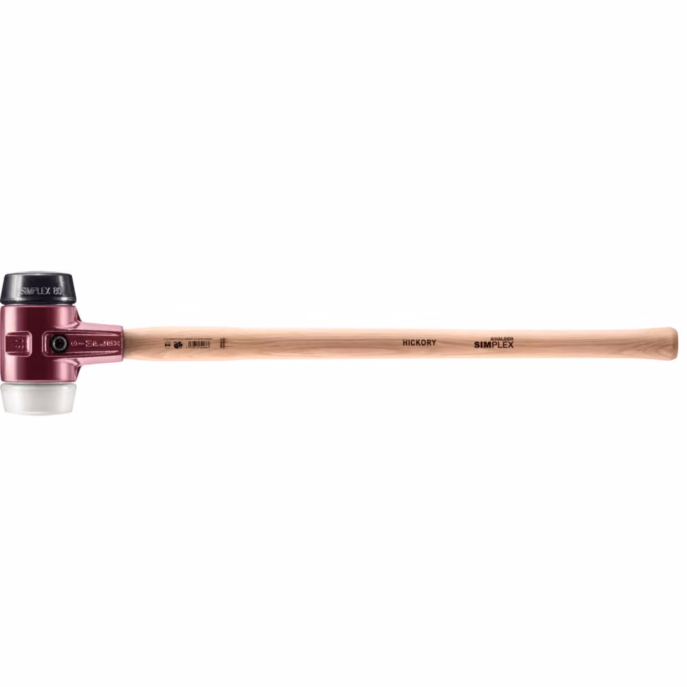 Martello da carpentiere SIMPLEX 80 mm gomma/Superp. Halder | 4030618300908