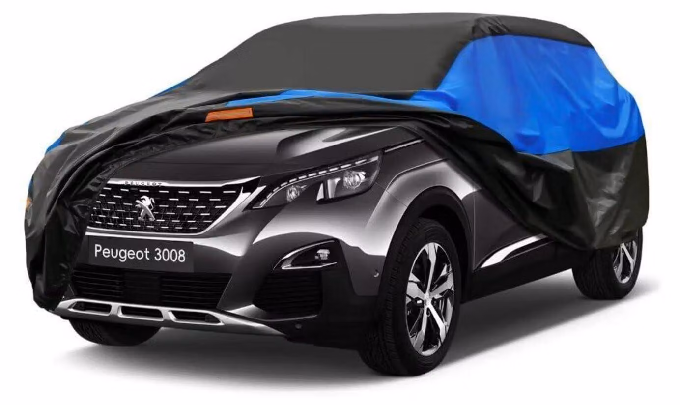 Copertura impermeabile e traspirante per auto, compatibile con Peugeot 3008 (2009-2024), disponibile nei colori nero e blu