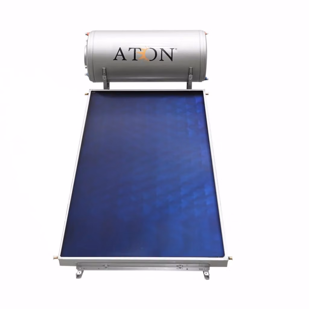 Impianto solare ATON a circolazione naturale blu con serbatoio da 300 lt e superficie di 5,44 mq – 2