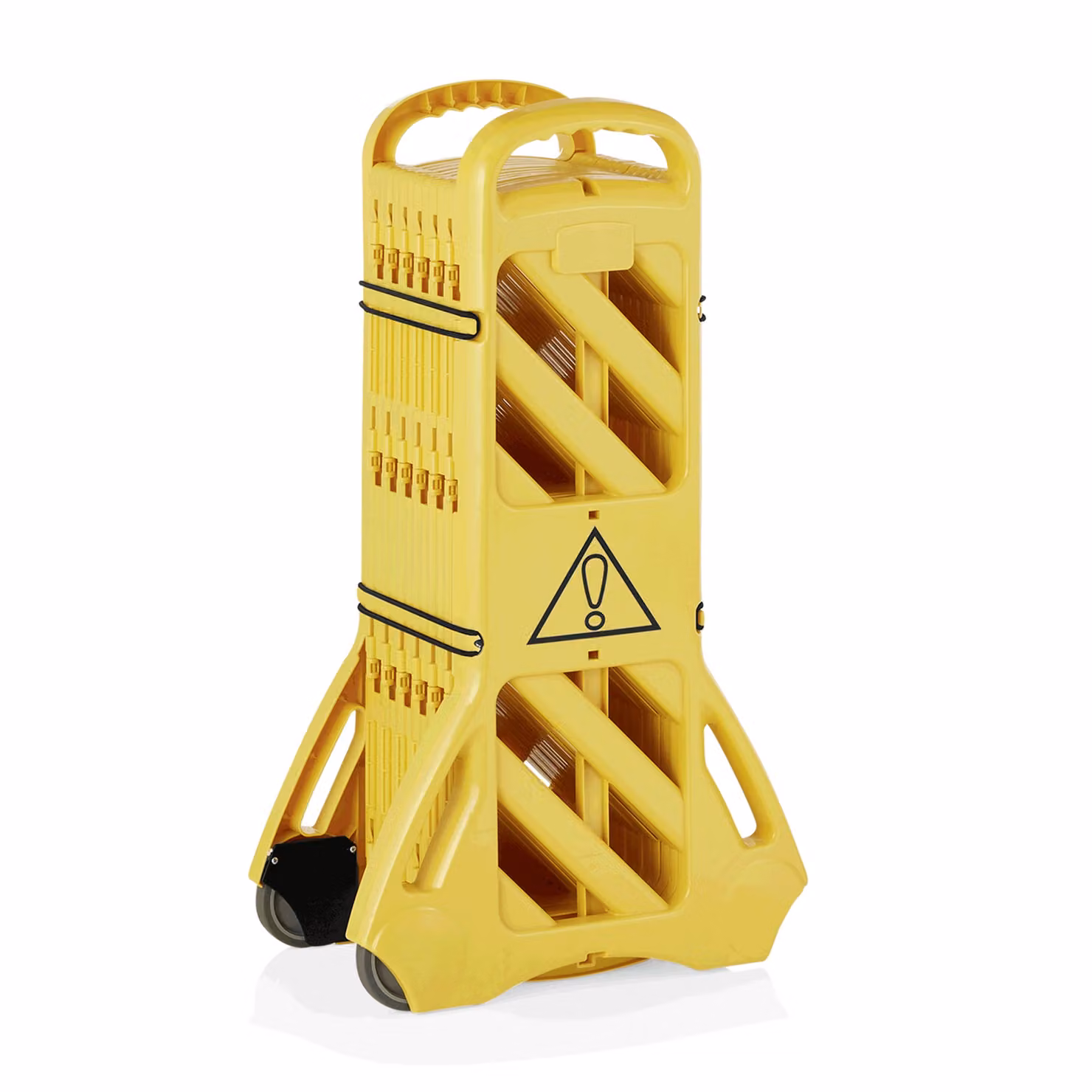 Barriera mobile / barriera, 4 metri, plastica, giallo