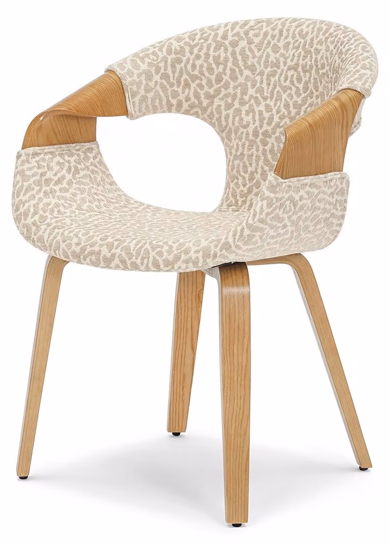 Sedia da pranzo DARLONIS - crema / beige / rovere