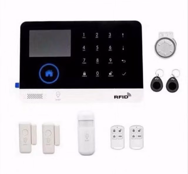 Kit Sistema di Allarme Intelligente Trade Shop Pg-103 Antifurto Casa Senza Fili Smart Wifi e GSM Colore Bianco