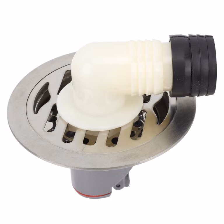 set di scarico a pavimento rotondo da 10 cm, acciaio inox, protezione dagli odori, scarico per doccia, filtro per capelli per bagno, tubi da 50-75 mm