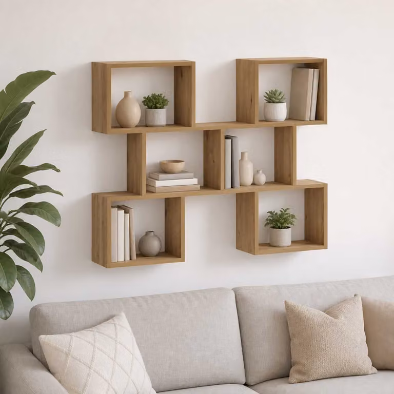 vidaXL Scaffale da parete Rovere Artigianale 103 x 17 x 80 cm
