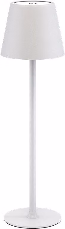 Goobay 77672 Lampada da tavolo LED a batteria, bianca, 1 m - con comando a sfioramento, 170 lm, bianco caldo (3000 K), dimmerabile in continuo