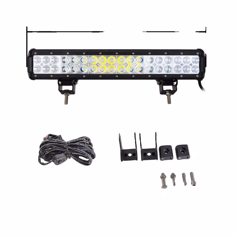 Barra luminosa offroad, varie dimensioni disponibili, adatta per Jeep JK UTV ATV, filo da 18 pollici 108W