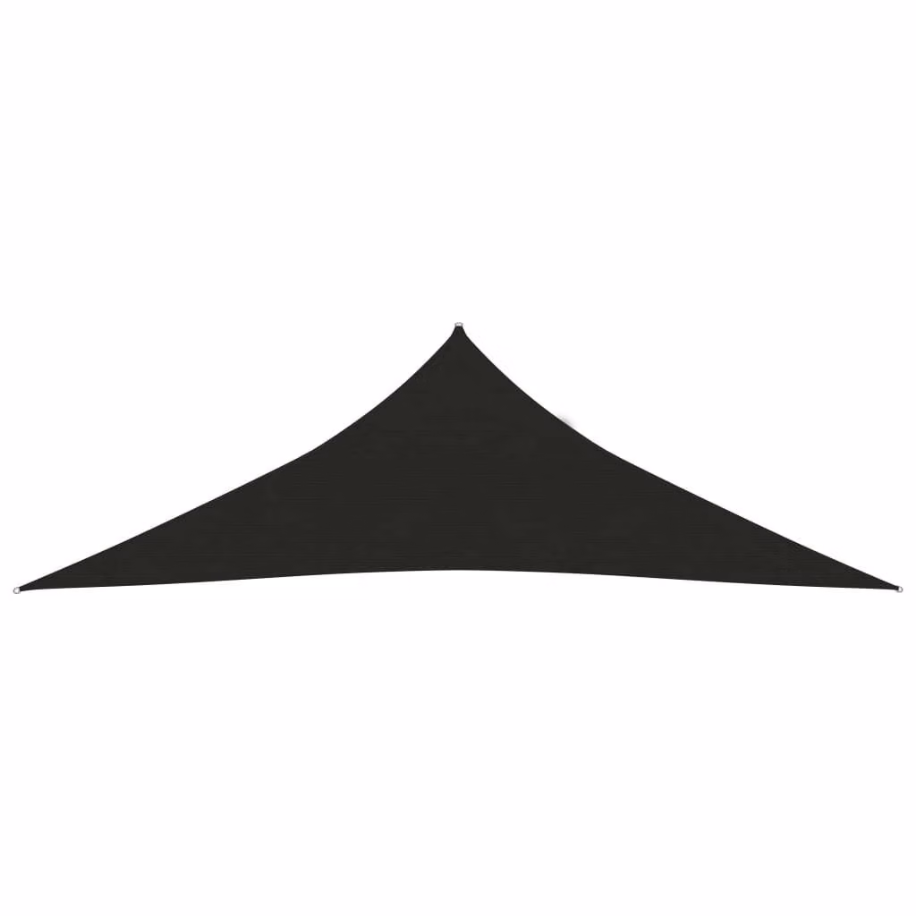 The Living Store Tenda da sole 160 g/m² nero 4x4x5,8 m HDPE