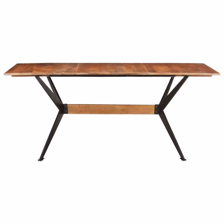 vidaXL Tavolo da pranzo 180x90x76 cm in legno massiccio di mango