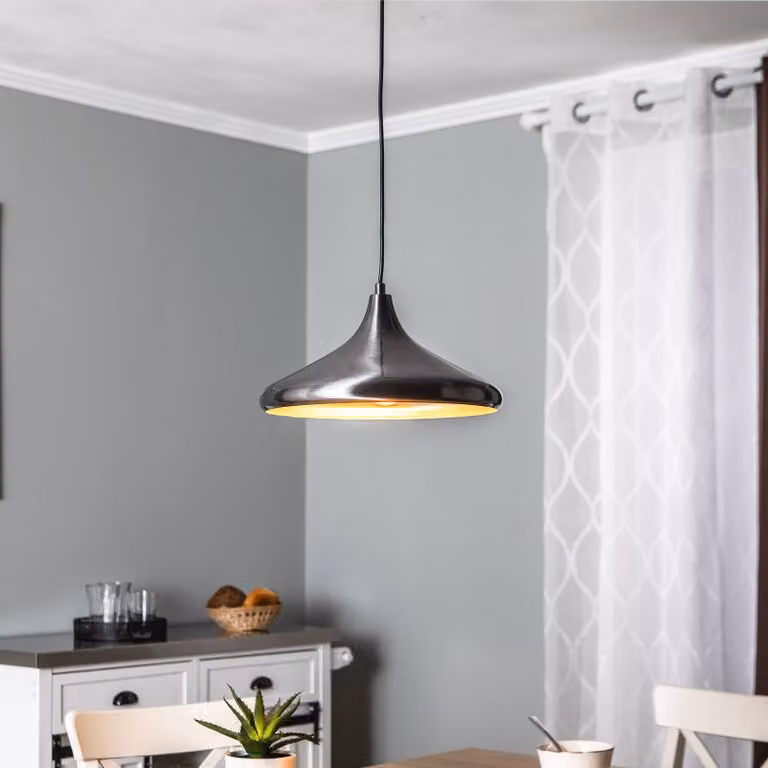 Lampada a sospensione Berceste 209-S Opviq, dimmerabile, Cromo / Argento, Soggiorno / Sala da pranzo, Metallo, Lampada a sospensione