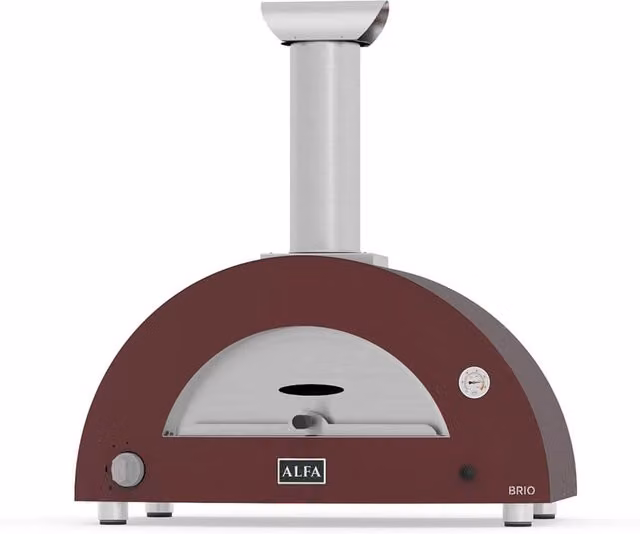Forno per Pizza a Gas Ibrido Brio Alfa Forni Colore Rosso Antico