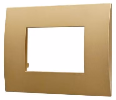 ETTROIT Placca Plastica Serie Venus 3P Colore Oro Compatibile Con Vimar Arke VA83311