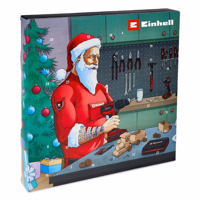 Calendario dell'Avvento EINHELL 2025, 370260, 42 pezzi