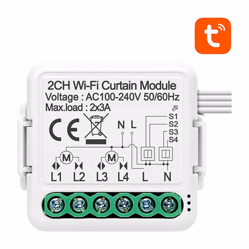 Modul inteligent comutator cortina WiFi Avatto N-CSM01-2 TUYA