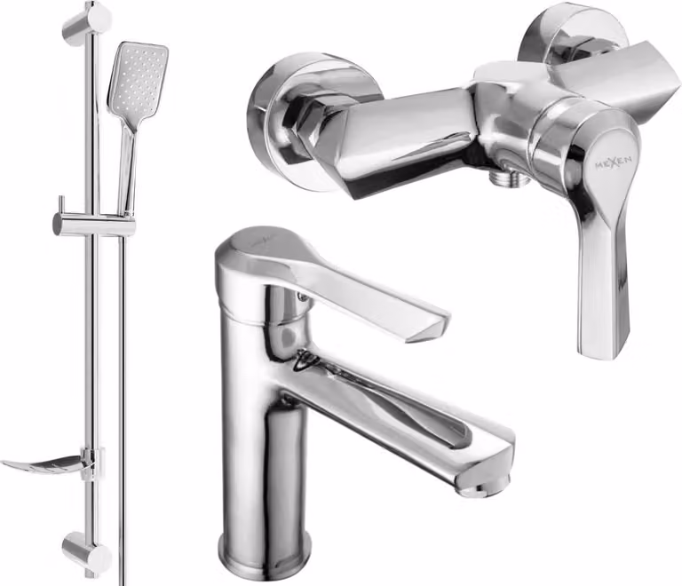 Mexen Sabre DF62 set doccia, cromo - 72104DF62-00
