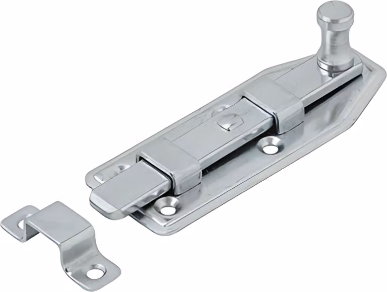 VORMANN scrocco per finestra L.80 mm L.30 mm forma diritta acciaio zincato blu - 000102080Z