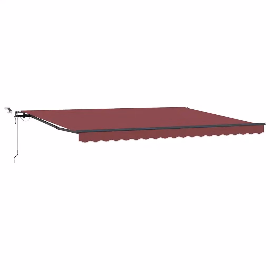 Tenda da Sole Retrattile Automatica con LED vidaxl, Colore Marrone Antracite, L: 450 cm, P: 300 cm – 2