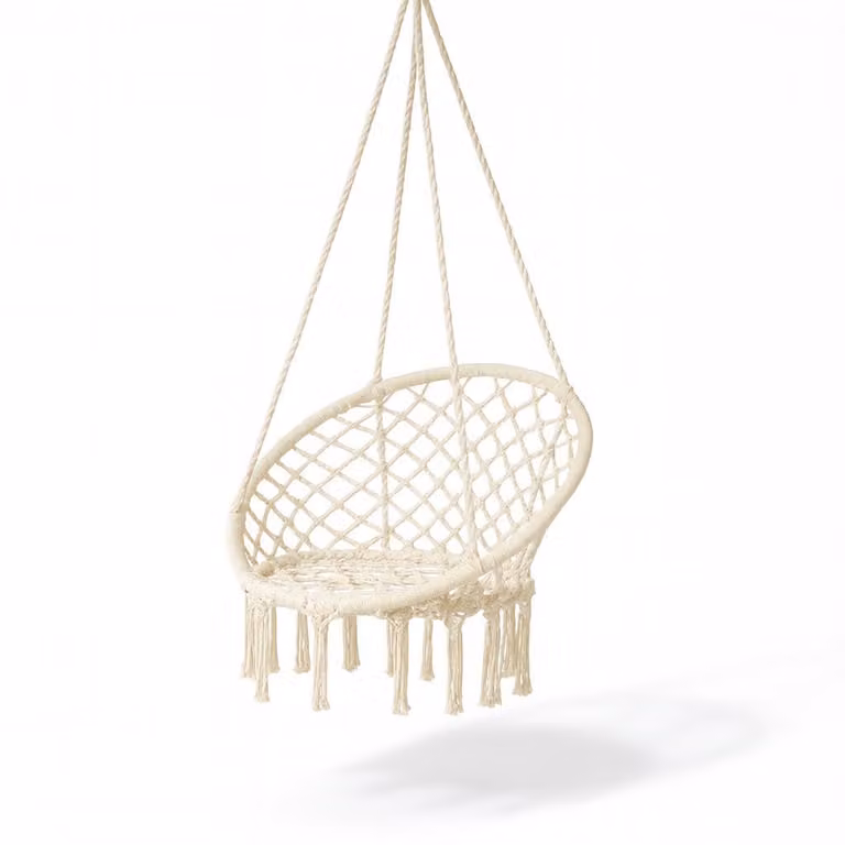 OMNA | Sedia sospesa brasiliana - 120 cm - Design bohémien - Comoda e portatile - Per uso interno ed esterno