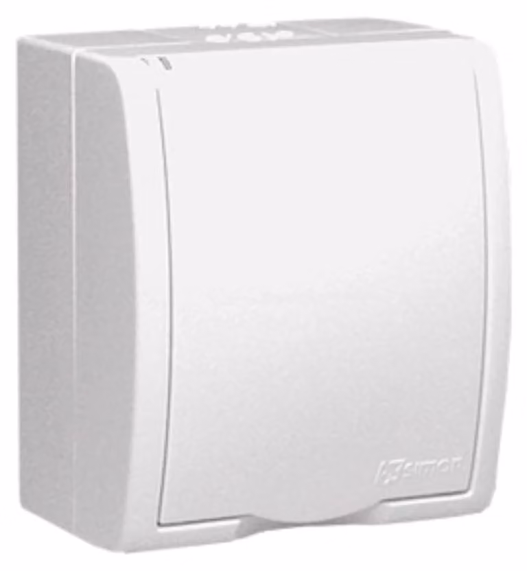 Interruttore singolo bianco IP54 SIMON AQUARIUS