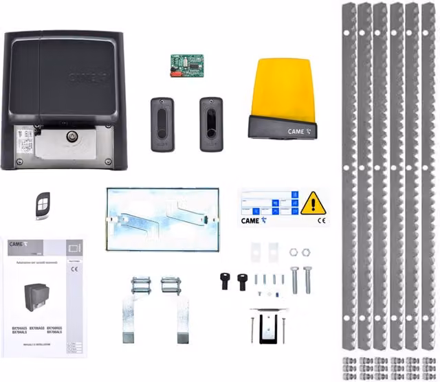 KIT CAME U2313 BX-78 AUTOMAZIONE CANCELLO SCORREVOLE CREMAGLIERA ZINCATA 6 METRI