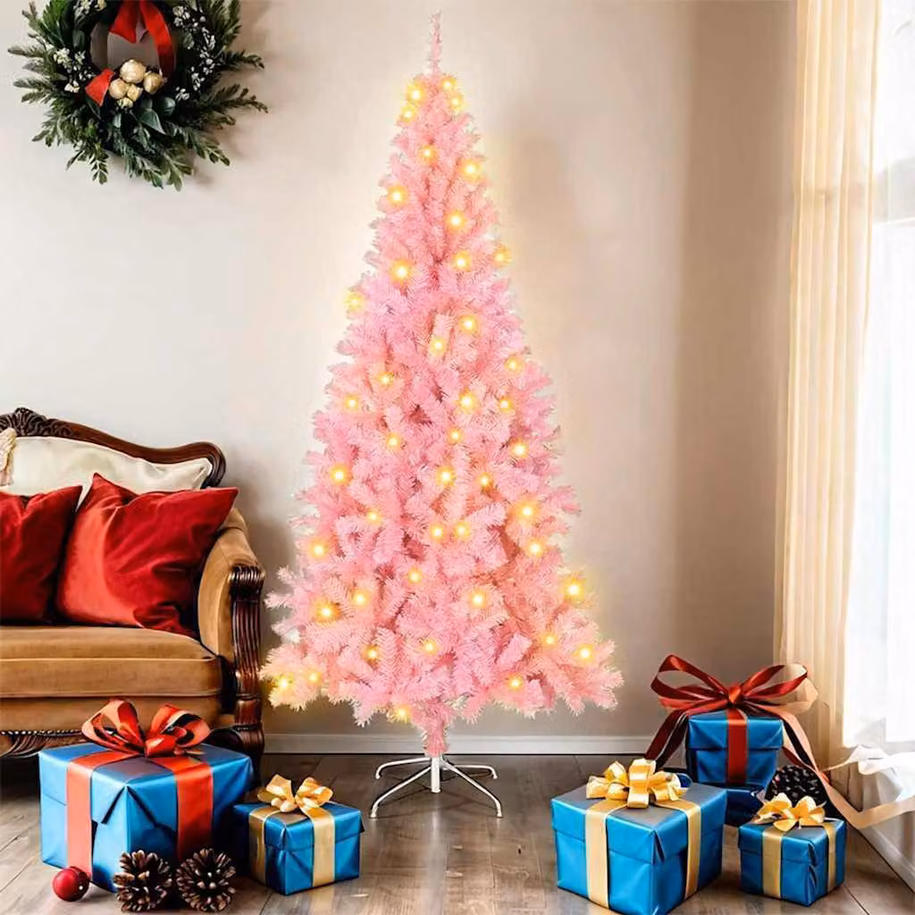 Maison Exclusive - Albero di Natale rosa, 180 cm, in PVC