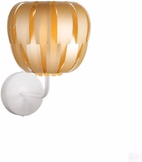 Applique New Gold IPERBRIKO in metallo color oro/ottone con vetro, L: 29 cm, P: 31 cm, H: 33 cm