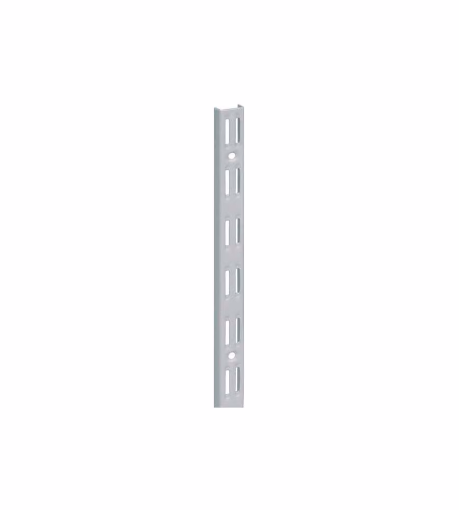 Cremagliera binario doppio - 50 cm. - grigio alluminio