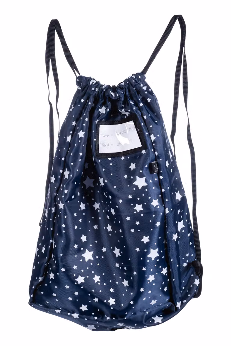 Borsa da trasporto HKM -Hobby Horsing- navy con motivo a stella
