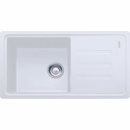 Franke Malta - Lavello in Fragranite BSG 611-78/39, 780x435 mm, luce bianca 114.0440.907