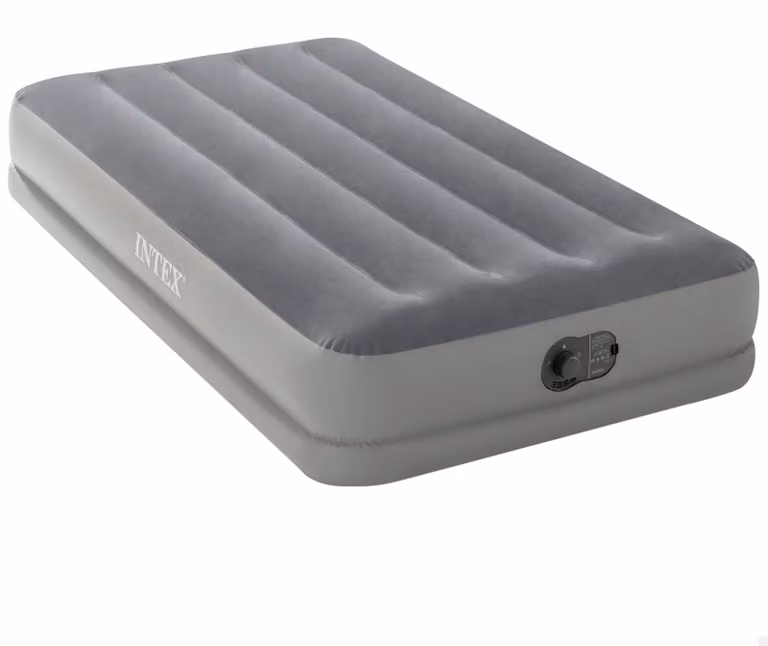 Materasso gonfiabile singolo, 191x99x30 cm, con pompa elettrica integrata, marca INTEX, modello 64112
