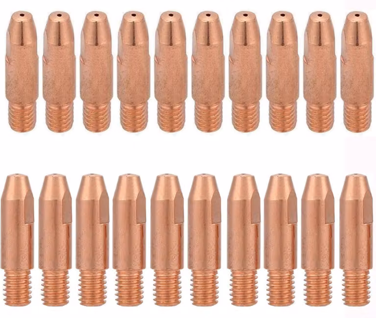 20 pezzi di contatto in rame per torcia di saldatura MIG/MAG, filettatura M6