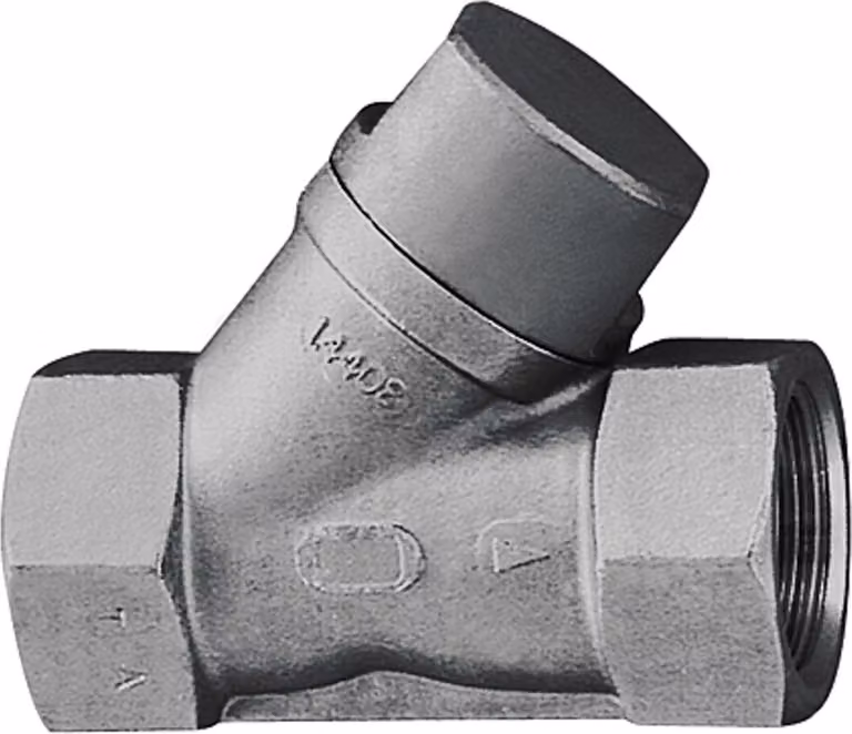 Valvola di ritegno Riegler, esecuzione con sede ad angolo, ES, G 1 1/2, 0,2 bar