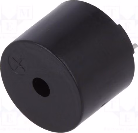 1 x Cicalino: emettitore sonoro da 2,4 kHz, diametro 12 mm. Volume: 85 dB. Segnale elettromagnetico