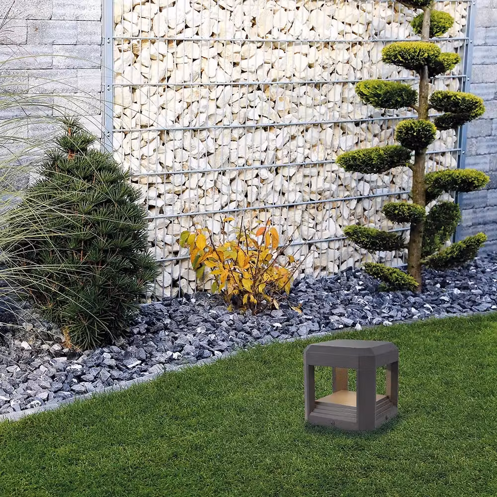 Paletto LED Maytoni RoyalMile da 13W, luce bianco caldo 3000K, grigio, protezione IP65 per giardino – 2