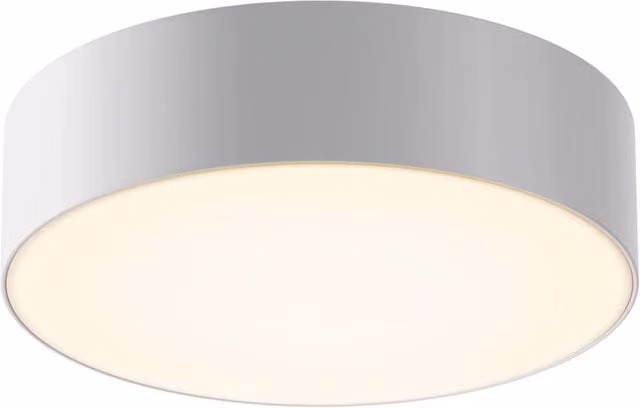 Plafoniera Moderna Maytoni Zon con LED integrato IP65 in alluminio e plastica, colore bianco, ideale per giardino