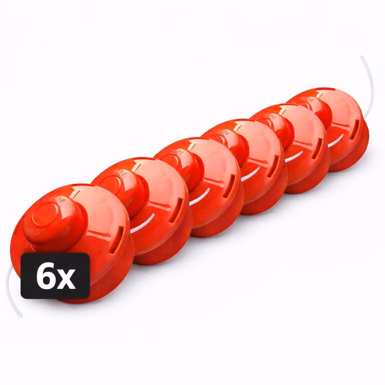 NEMAXX® FS2 Tap & Go Testina a filo semiautomatica doppio filo per decespugliatore M10x1,25 sinistra 2mm Ø380mm Arancione 6pz