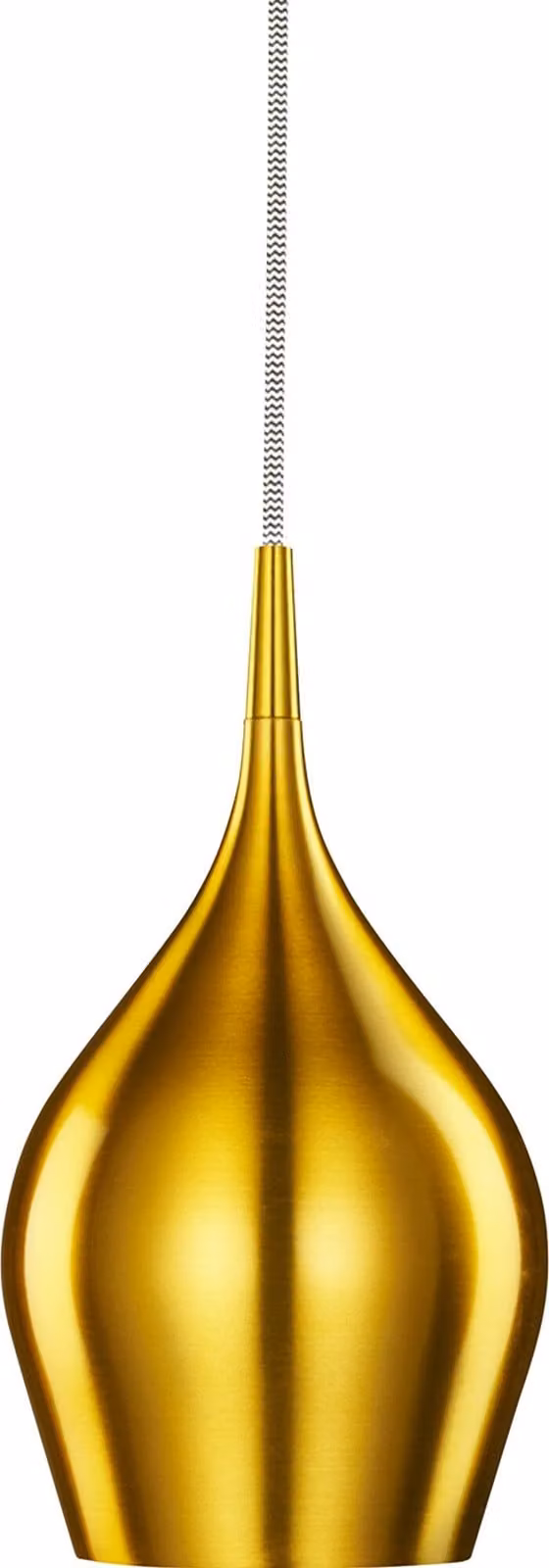 Lampadario Contemporaneo Vibrante Alluminio Oro 1 Luce E14