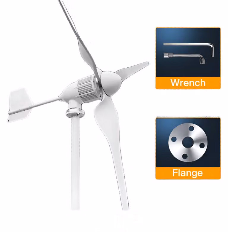 Turbina eolica - Asse orizzontale - Generatore eolico da 6 kW - Sistema di energia eolica - Energia sostenibile