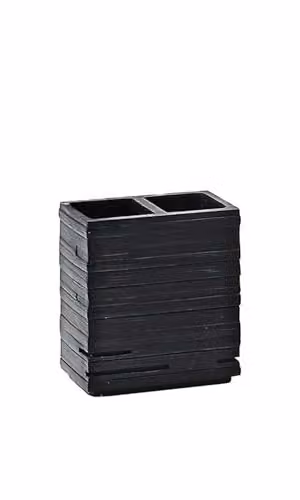 Quadrotto portaspazzolini nero