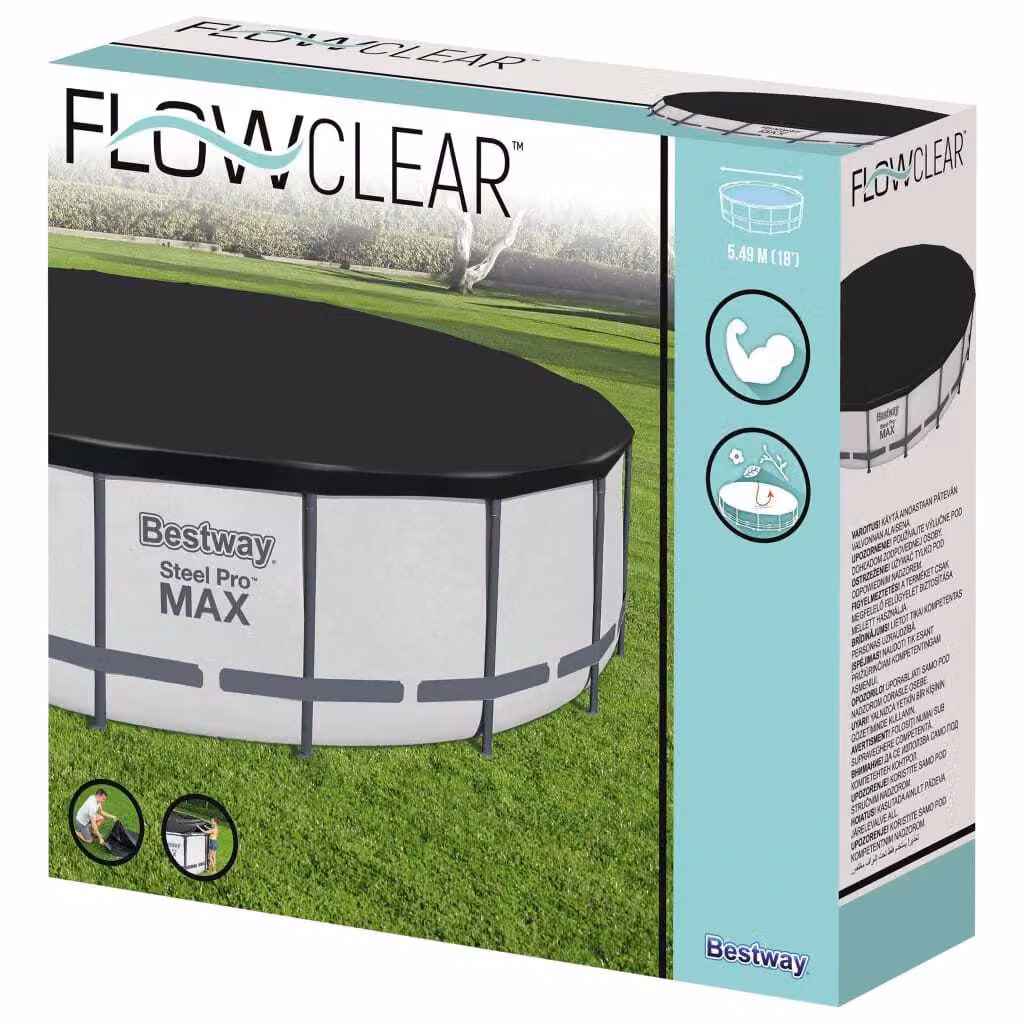 Copertura per piscina Bestway Flowclear Fast Set 555 cm